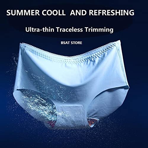 Women's Ice Silk Blend Invisible Lines No Show Hipster Panty (Pack of 1)